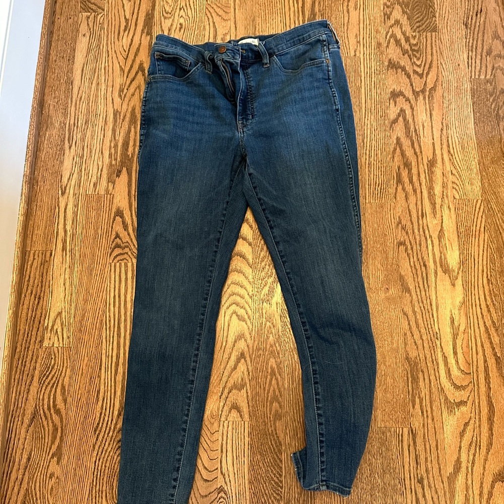 Madewell 10” high rise skinny jeans, size 30
